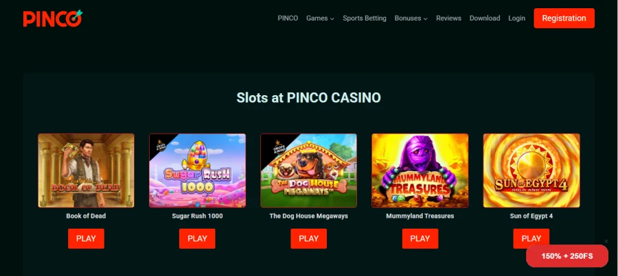 Pinco bonus